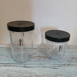 6 oz & 12 oz "Magic Bullet" Replacement Cups with Lids
